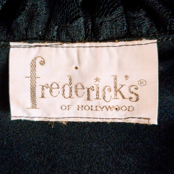 Goth Black Lace Blouse Peasant Vintage - Picture 7 of 9